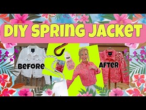 FUN Diy Pink Jean Jacket Embellish w Beads Distressing & Rit Dye