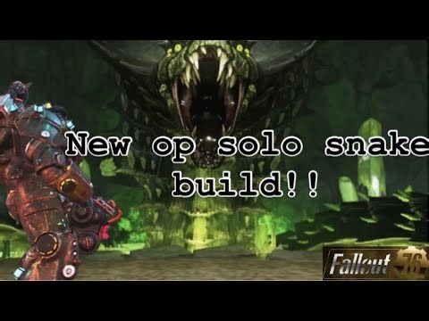 op solo snake build perk cards+build | Fallout 76