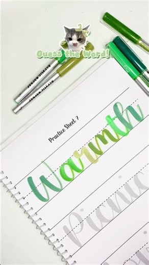 How to do calligraphy for beginners with brush pen lettering tutorial #calligraphy #handmade #shorts