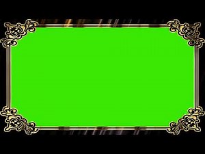 Decorative Border Wedding Frame Green Screen Video Effect HD