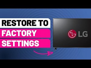How to factory reset an LG TV