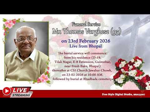 Funeral Service of Mr Thomas Varghese