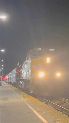 Union Pacific AC4400CW leads the Amtrak Coast Starlight through Goleta at about 70MPH