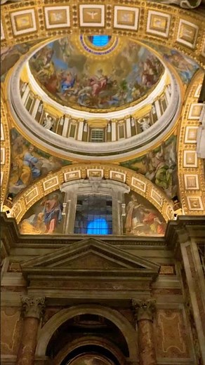 Inside the Beautiful Dome of St. Peter's Basilica