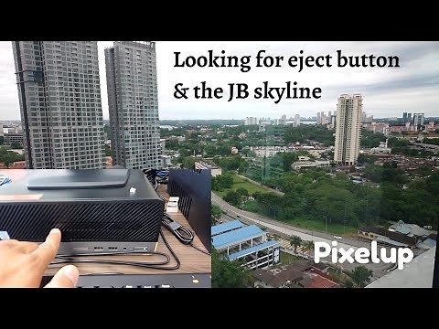 HP Prodesk 400 G6 CD drive and Johor Bahru skyline