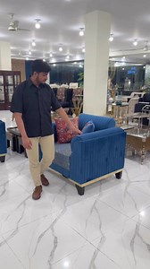 15K views · 168 reactions | According to customer customize sofaset in glossy colour. 03217860953 #sofa #sofaset #lahorefurniture #bluesofa #customize | Lahore Furniture | Facebook