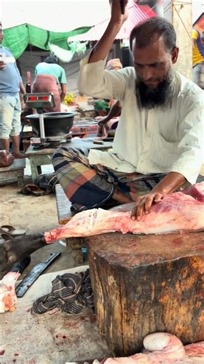 Smooth Cow Paya🍖Cutting By Best Knife Skills #shorts #youtubeshorts #trending