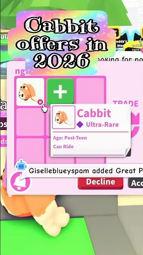 😻🐰CABBIT Offers 2026! #adoptmeroblox #robloxadoptme #adoptme