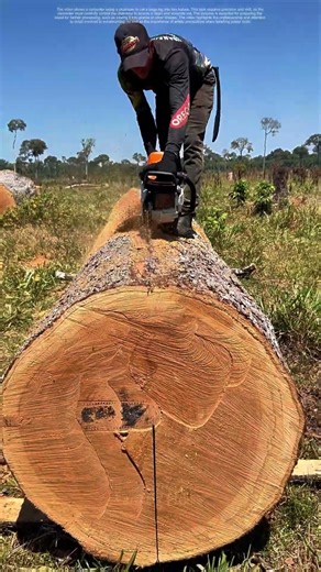 Woodworking Mastery: The Precision of Sawing Logs