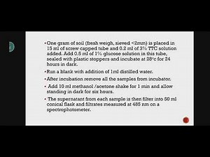 Dehydrogenase enzyme activity of soil | Microbial activity