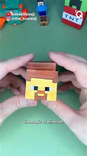 3 Minecraft Paper DIY #paper #craft #steve