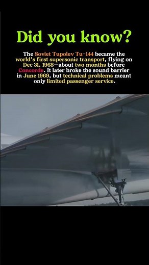 The Tu-144: How the Soviet Union Beat Concorde to Supersonic Flight