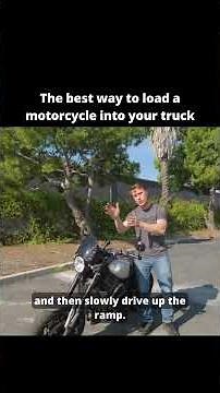 The best way to load a motorcycle into your truck