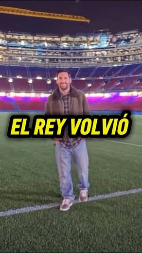 22K views · 1.4K reactions | El Rey volvió, Leo Messi volvió al Camp Nou #lionelmessi #messi #FCBarcelona #campnou | Fútbol Vida | Facebook