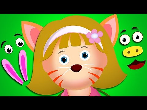 Let's Make An Animal's Face With Elly | Wrong Face Kids Game | Fun learning Videos by Kidscamp