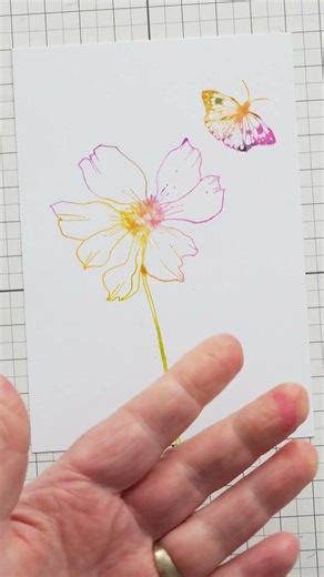No-Paint Watercolor Technique I Card Tutorial with Sizzix