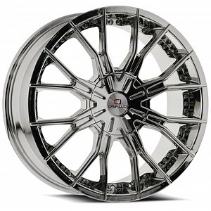 Cavallo Mustang CLV-36 Nano Chrome Wheel; 20x8.5; 35mm Offset CLV-36208551143120 35NC (15-23 Mustang GT w/o Performance Pack, EcoBoost, V6) - Free Shipping