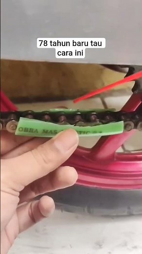 Cara melumasi rantai motor dengan benar #tricks #tips #tutorial