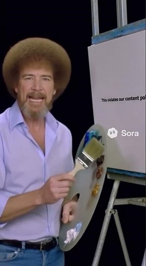 BOB ROSS CRASHES OUT #angry #funny #shorts #ai