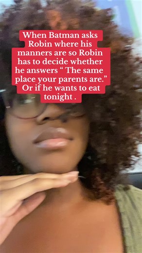 Robin needs to decide if he wants to be nice or if he wants to go through another lecture #robin#batmanandrobin#robinandbatman#robinedit#robindc