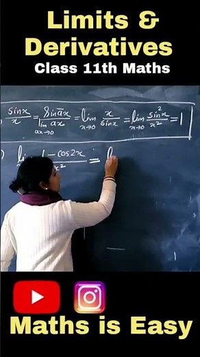 Limits and Derivatives Class 11 | Class 11 Chapter 13 | Limits #shorts #ashortaday #youtubeshorts
