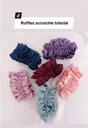 Ruffles Scrunchie Tutorial for Beginners