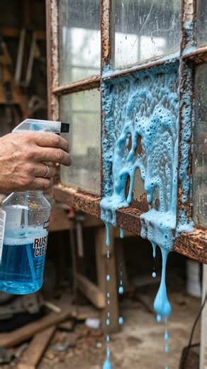 Is this the best way to remove rust from metal? #rustremoval #testing #cleaning