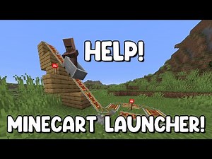 How to Build a Minecart Launcher (MINECRAFT TUTORIAL)