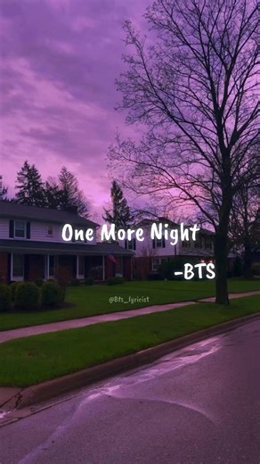 One More Night #bts #btslyrics #onenorenight #lyrics #btsarirang @BTS