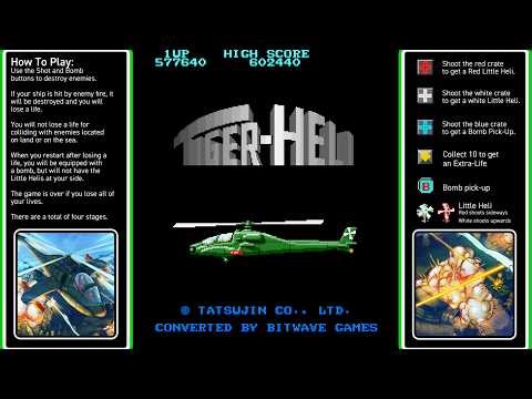Tiger Heli: Juego Completo / Full Game 1CC (3 Loops) - Toaplan Arcade Collection [Sin Comentarios]