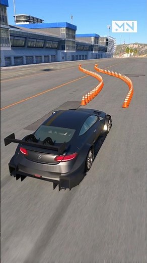 EXTREME AMG MERCEDES BENZ DRIFT BETWEEN CONES (BeamNG drive) 😱