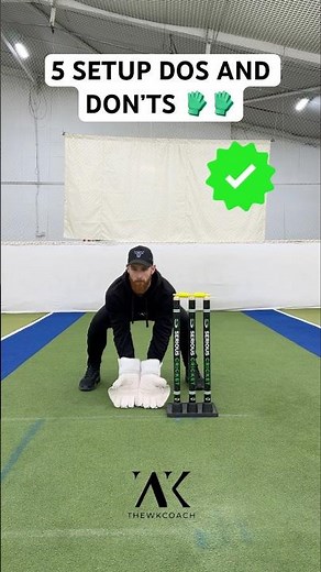Wicket Keeping Setup Tips #wicketkeeper #cricketshorts #cricket