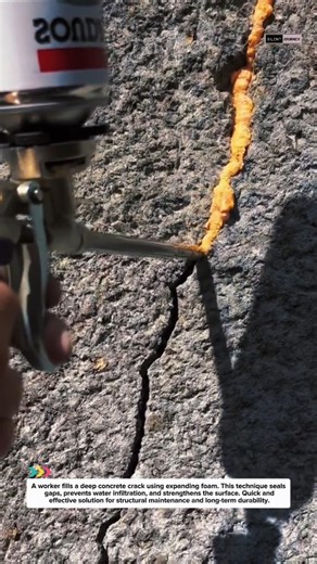Fixing Concrete Cracks with Expanding Foam | Fast Repair Method