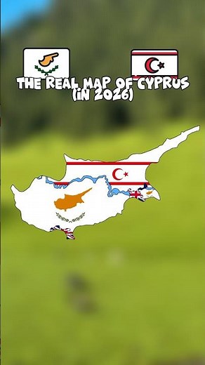 The real map of Cyprus (in 2026) #geographythroughmaps #mapper #europe #map #mapping #geography