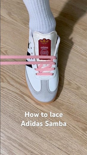 How to lace Adidas Samba#sneakers #shoes #adidas