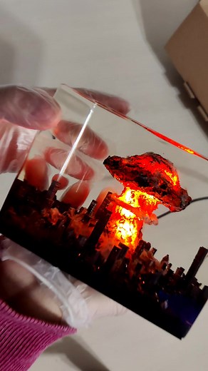 Epoxy Resin Sculpture Diorama for Peace