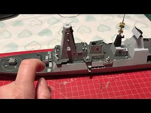 Airfix Type 45 destroyer with Atlantic etch part 2