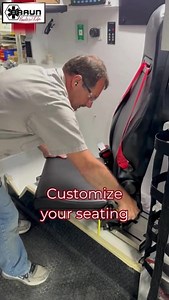At Braun, you have the freedom to choose which seating fits your needs best. One example is placing the seat on a tracking system, which allows for increased mobility while remaining safely belted in. This seating allows crews to move up and down the cot without unbuckling. See how it works. #BraunAmbulances #BraunStrong #Ambulance #NewAmbulance #EMS #EmergencyMedicalServices | Braun Ambulances
