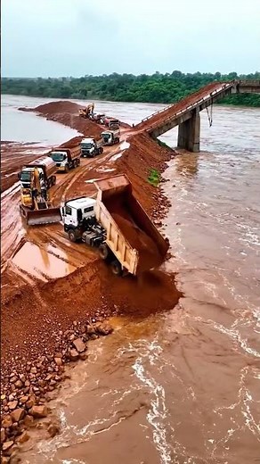 Heavy Duty Power: Hyundai Trago Dump Trucks & Dozers in Action. #automobile #excavator