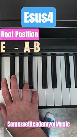 E Suspended 4th Chord Piano Inversions #pianotutorial #pianochords
