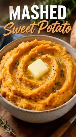 “Fast, fluffy, and fabulous — 5-minute mashed sweet potatoes! 😋🍠”