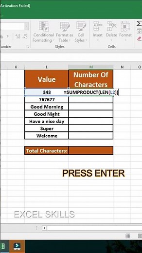 Excel Product Activation Failed