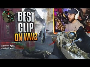 MY LUCKIEST CLIP!! (INSANE COD WW2 Sniping Gameplay & Epic Moments)