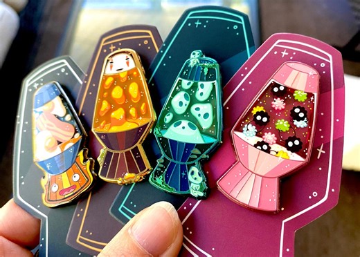Lava Lamp Enamel Pin: Japanese Fantasy - Limited Edition - Etsy