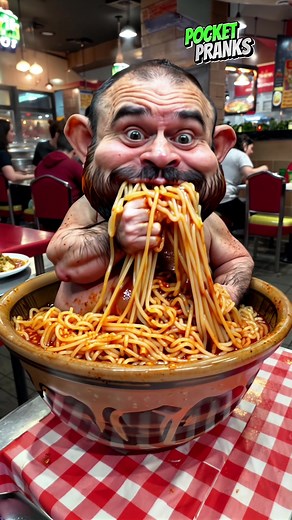 Dwarf and Spaghetti #funny #ai #aiart