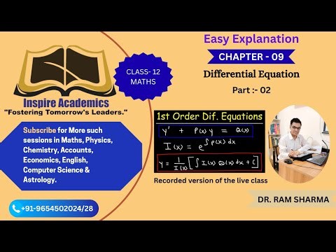 Differential Equations Part 2 | Class 12 Maths Simplified
