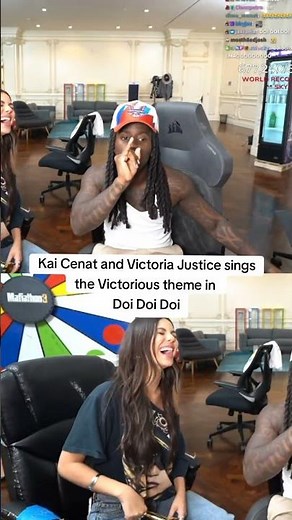 Kai Cenat and Victoria Justice sings the Victorious theme song in Doi Doi Doi #kaicenat #fyp