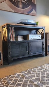 The Java Station looks great with vintage hifi gear. | Modern Industrial Furniture | Facebook
