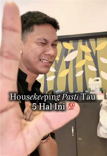 5 hal yang tim housekeeping waib tau 🧹 Ada apa lagi kira-kira? Komen dong👇 #versehotel #housekeeping #fypシ