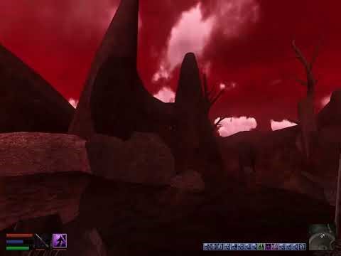 Morrowind (OpenMW) gameplay: Assaulting Red Mountain